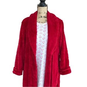 Victoria Secret Red Hearts Nightie XS  EUC